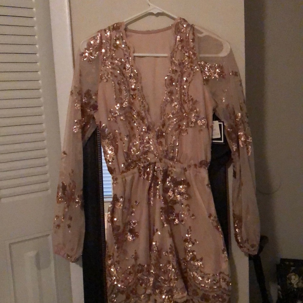 Sequined romper